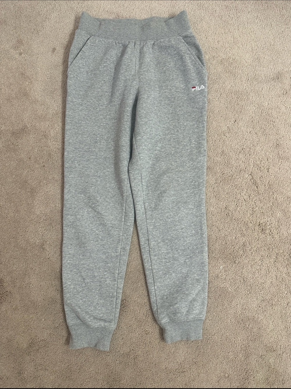 FILA Women's Gray Heather Jogger Sweatpants